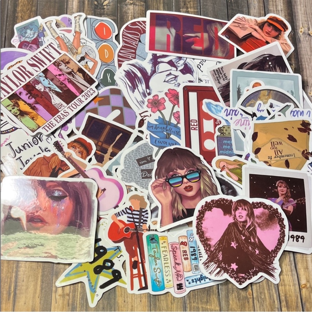 5for$10 Vibrant Singer Taylor Swift 50Pc Album Stickers Stick on Notebook